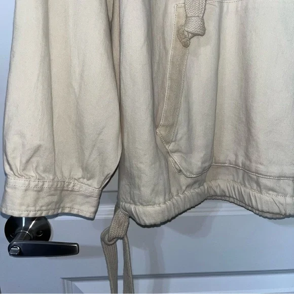 American Eagle Outfitters Womens Denim Long Sleeve Hoodie Large New - Picture 7 of 9